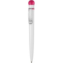 Kugelschreiber SATELLITE (weiß / fuchsia-pink) (Art.-Nr. CA060907)