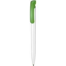 Kugelschreiber CLEAR (weiß / Apfel-grün) (Art.-Nr. CA083949)