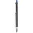 Kugelschreiber EXOS RECYCLED (schwarz recycled / azur-blau) (Art.-Nr. CA094035)