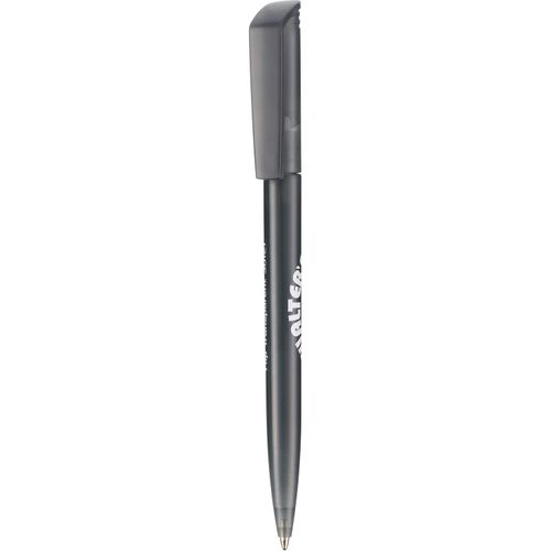 Kugelschreiber FLIP TRANSPARENT (Art.-Nr. CA099997) - Perfekter Massenstreuartikel. Glänzende...