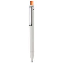 Kugelschreiber EXOS RECYCLED P (grau recycled / clementine-orange) (Art.-Nr. CA110564)