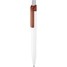 Kugelschreiber INSIDER STM (weiß / rubin-rot) (Art.-Nr. CA115476)
