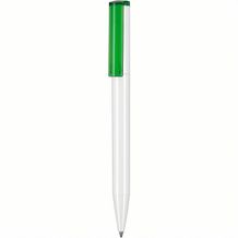 Kugelschreiber LIFT RECYCLED (weiß PC recycled / grün transp. recycled PC) (Art.-Nr. CA128233)