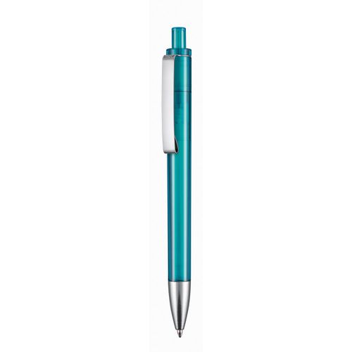 Kugelschreiber EXOS TRANSPARENT (Art.-Nr. CA138184) - Hochwertiger Druckkugelschreiber hergest...