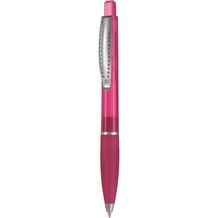 Kugelschreiber CLUB TRANSPARENT SI (magenta-pink) (Art.-Nr. CA143173)
