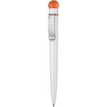 Kugelschreiber SATELLITE (weiß / orange) (Art.-Nr. CA173472)