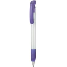 Kugelschreiber SOFT CLEAR FROZEN (frost-weiß / lavendel-lila) (Art.-Nr. CA184237)
