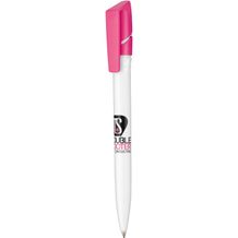 Kugelschreiber TWISTER (weiß / fuchsia-pink) (Art.-Nr. CA185326)
