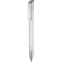 Kugelschreiber TOP SPIN FROZEN SI (frost-weiß) (Art.-Nr. CA187133)
