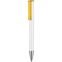 Kugelschreiber LIFT ST (weiß / mango-gelb) (Art.-Nr. CA196839)