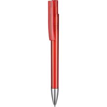 Kugelschreiber STRATOS TRANSPARENT (feuer-rot) (Art.-Nr. CA209031)