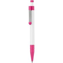 Kugelschreiber SPRING (weiß / fuchsia-pink) (Art.-Nr. CA229001)