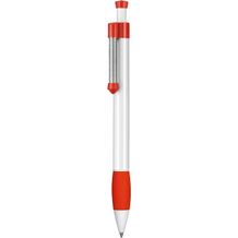 Kugelschreiber SPRING GRIPPY (weiß / signal-rot) (Art.-Nr. CA237719)