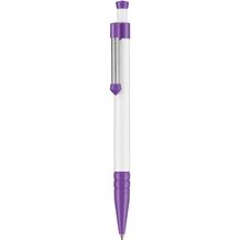 Kugelschreiber SPRING (weiß / violett) (Art.-Nr. CA239129)