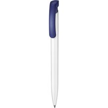 Kugelschreiber CLEAR (weiß / azur-blau) (Art.-Nr. CA240475)