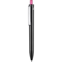 Kugelschreiber EXOS RECYCLED P (schwarz recycled / magenta-pink) (Art.-Nr. CA243578)