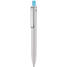 Kugelschreiber EXOS RECYCLED P (grau recycled / caribic-blau) (Art.-Nr. CA266014)