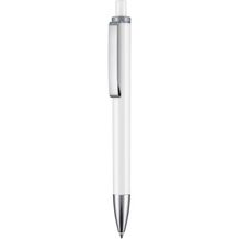 Kugelschreiber EXOS (weiß / stein-grau) (Art.-Nr. CA275034)
