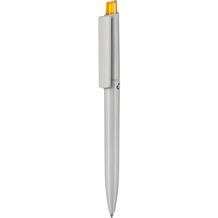 Kugelschreiber CREST RECYCLED + grau (grau recycled / mango-gelb) (Art.-Nr. CA302143)