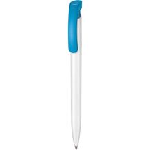 Kugelschreiber CLEAR (weiß / himmel-blau) (Art.-Nr. CA303942)