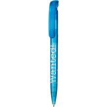 Kugelschreiber CLEAR FROZEN (caribic-blau) (Art.-Nr. CA307023)
