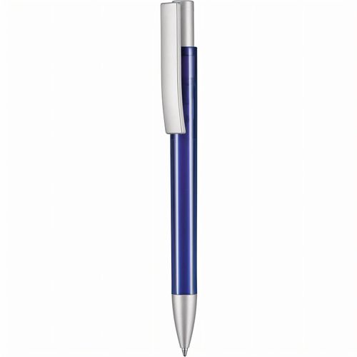 Kugelschreiber STRATOS TRANSPARENT SI (Art.-Nr. CA358105) - Hochwertiger Druckkugelschreiber in...