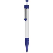 Kugelschreiber SPRING (weiß / nacht-blau) (Art.-Nr. CA365203)