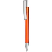 Kugelschreiber STRATOS TRANSPARENT SI (clementine-orange) (Art.-Nr. CA371596)