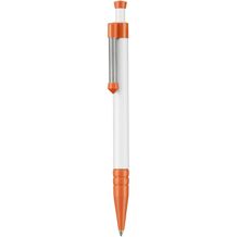 Kugelschreiber SPRING (weiß / orange) (Art.-Nr. CA390717)