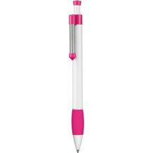 Kugelschreiber SPRING GRIPPY (weiß / violett) (Art.-Nr. CA424703)