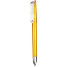 Kugelschreiber GLOSSY TRANSPARENT (sonnenblumen gelb) (Art.-Nr. CA440906)