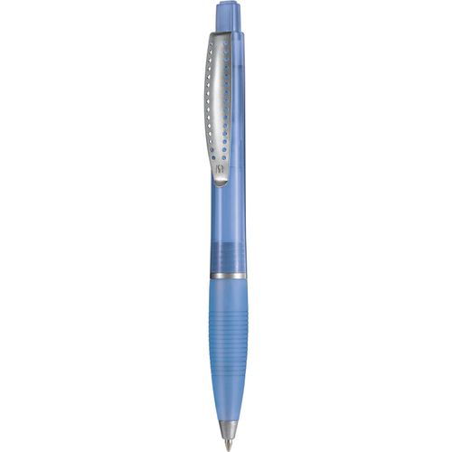 Kugelschreiber CLUB TRANSPARENT SI (Art.-Nr. CA441125) - Dieser elegante Kugelschreiber ist...