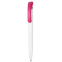 Kugelschreiber CLEAR (weiß / fuchsia-pink) (Art.-Nr. CA445434)