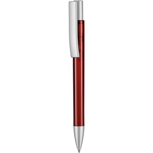Kugelschreiber STRATOS TRANSPARENT SI (Art.-Nr. CA479307) - Hochwertiger Druckkugelschreiber in...