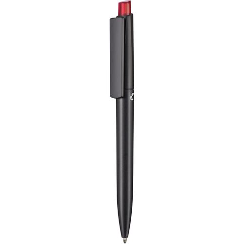 Kugelschreiber CREST RECYCLED + schwarz (Art.-Nr. CA483225) - Druckkugelschreiber mit Gehäuse au...