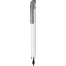 Kugelschreiber BONITA (weiß / stein-grau) (Art.-Nr. CA486889)