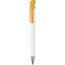 Kugelschreiber BONITA (weiß / apricot-gelb) (Art.-Nr. CA506522)