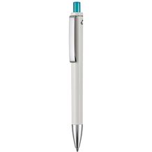 Kugelschreiber EXOS RECYCLED (grau recycled / smaragd-grün) (Art.-Nr. CA551909)