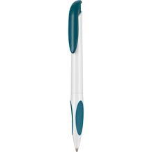 Kugelschreiber ATMOS (weiß / petrol-türkis) (Art.-Nr. CA552505)