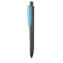 Kugelschreiber RIDGE RECYCLED (schwarz recycled/caribic-blau recycled TR/FR) (Art.-Nr. CA582795)
