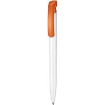 Kugelschreiber CLEAR (weiß / orange) (Art.-Nr. CA606305)
