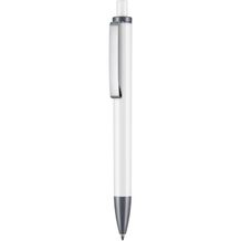 Kugelschreiber EXOS P (weiß / dunkel grau) (Art.-Nr. CA606633)