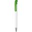 Kugelschreiber BONITA (weiß / Apfel-grün) (Art.-Nr. CA618792)