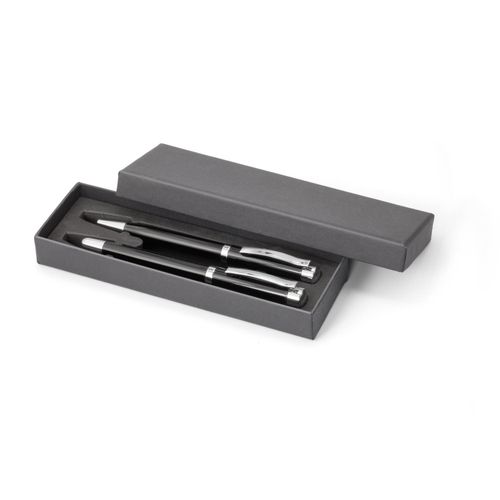 Schreib-Set FORTUNA, incl. 2-er Pen-Box (Art.-Nr. CA630967) - Zeitlos elegantes Schreibgeräte-Se...