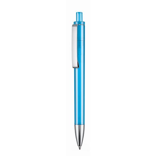 Kugelschreiber EXOS TRANSPARENT (Art.-Nr. CA652505) - Hochwertiger Druckkugelschreiber hergest...