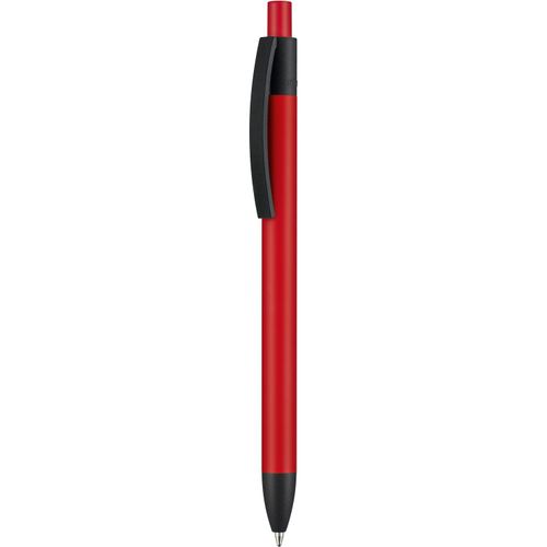 Kugelschreiber CAPRI-SOFT (Art.-Nr. CA676974) - Elegant kommt dieser Metallkugelschreibe...