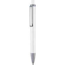 Kugelschreiber EXOS P (weiß / stein-grau) (Art.-Nr. CA694996)