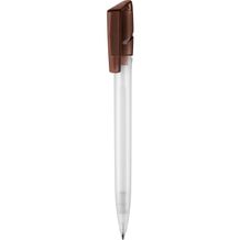 Kugelschreiber TWISTER FROZEN (frost-weiß / mocca) (Art.-Nr. CA697145)