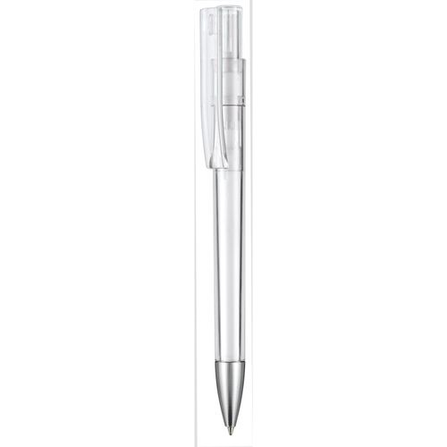 Kugelschreiber STRATOS TRANSPARENT (Art.-Nr. CA702549) - Hochwertiger Druckkugelschreiber in...