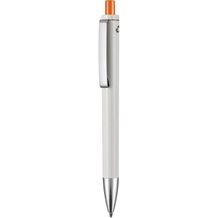 Kugelschreiber EXOS RECYCLED (grau recycled / orange) (Art.-Nr. CA703427)